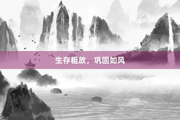 生存粗放,巩固如风